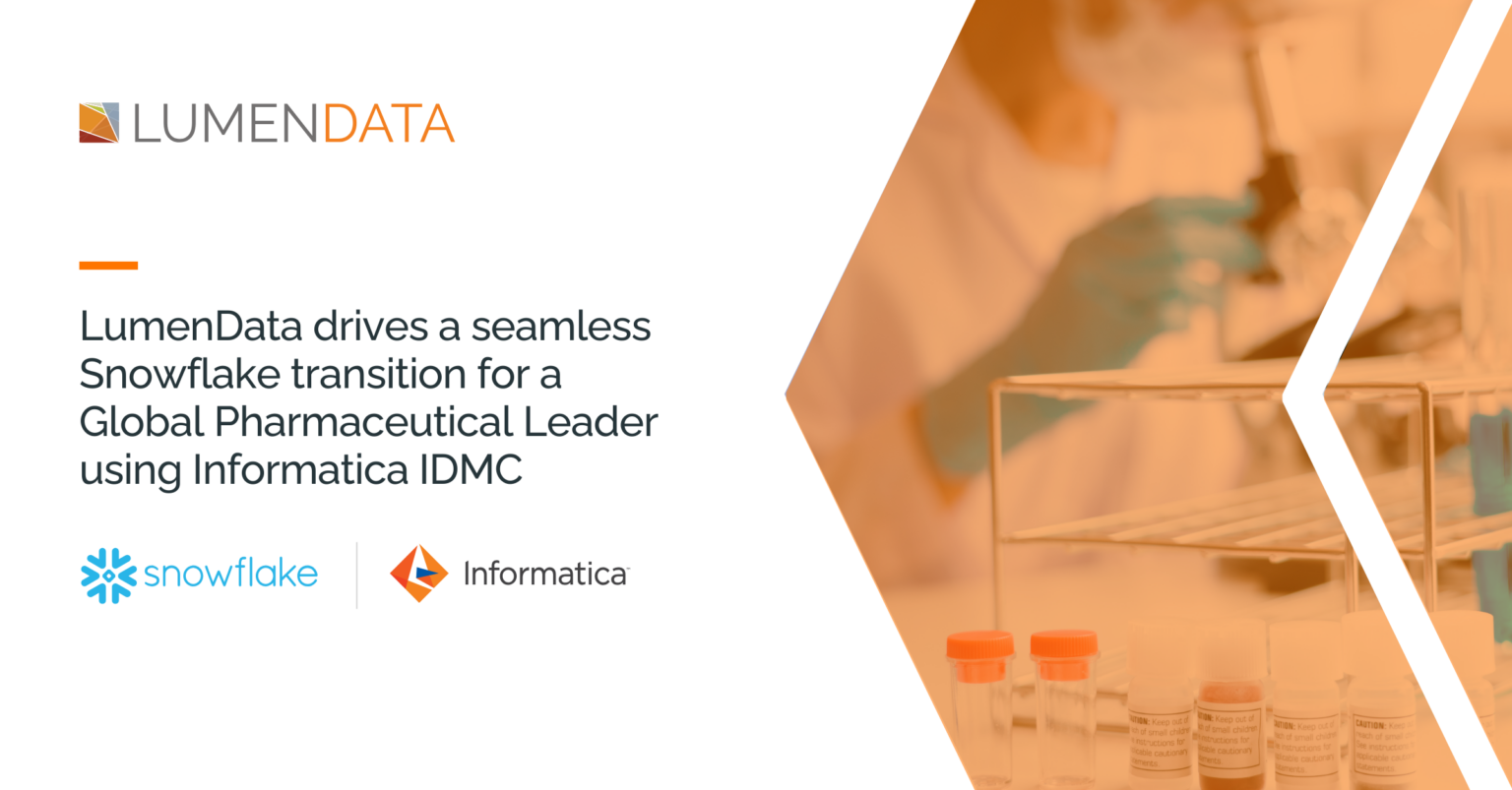 Leveraging Informatica IDMC for a seamless Snowflake transition