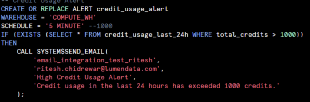 3. Configurable Alerts