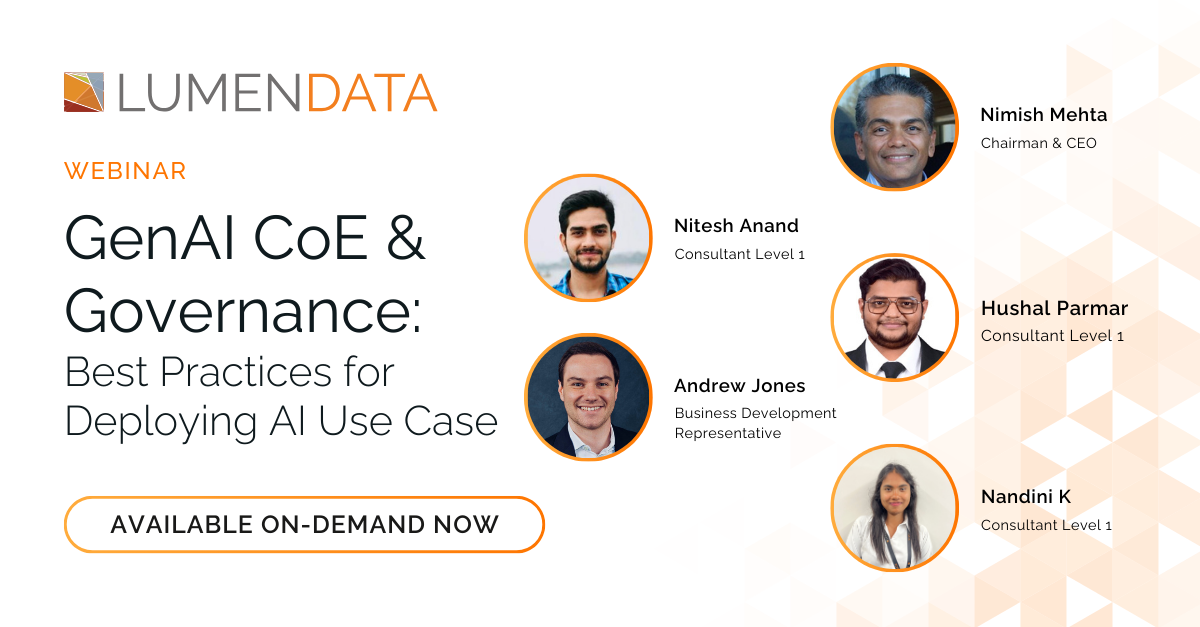 GenAI CoE & Governance best Practices for Deploying AI Use Case - available on Demand