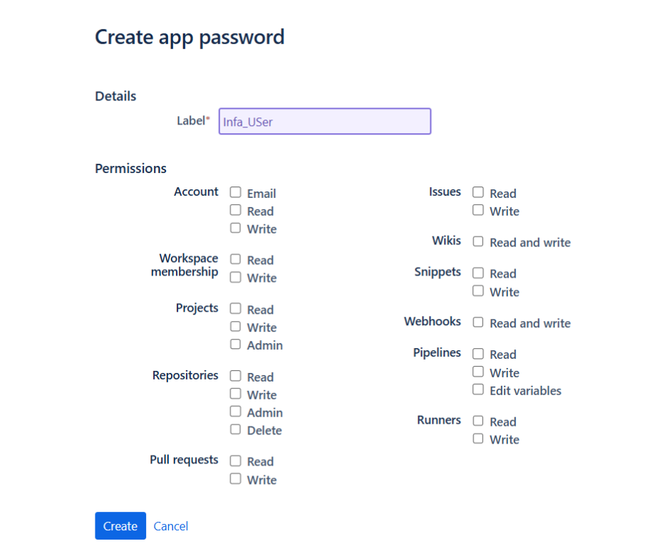Create Password