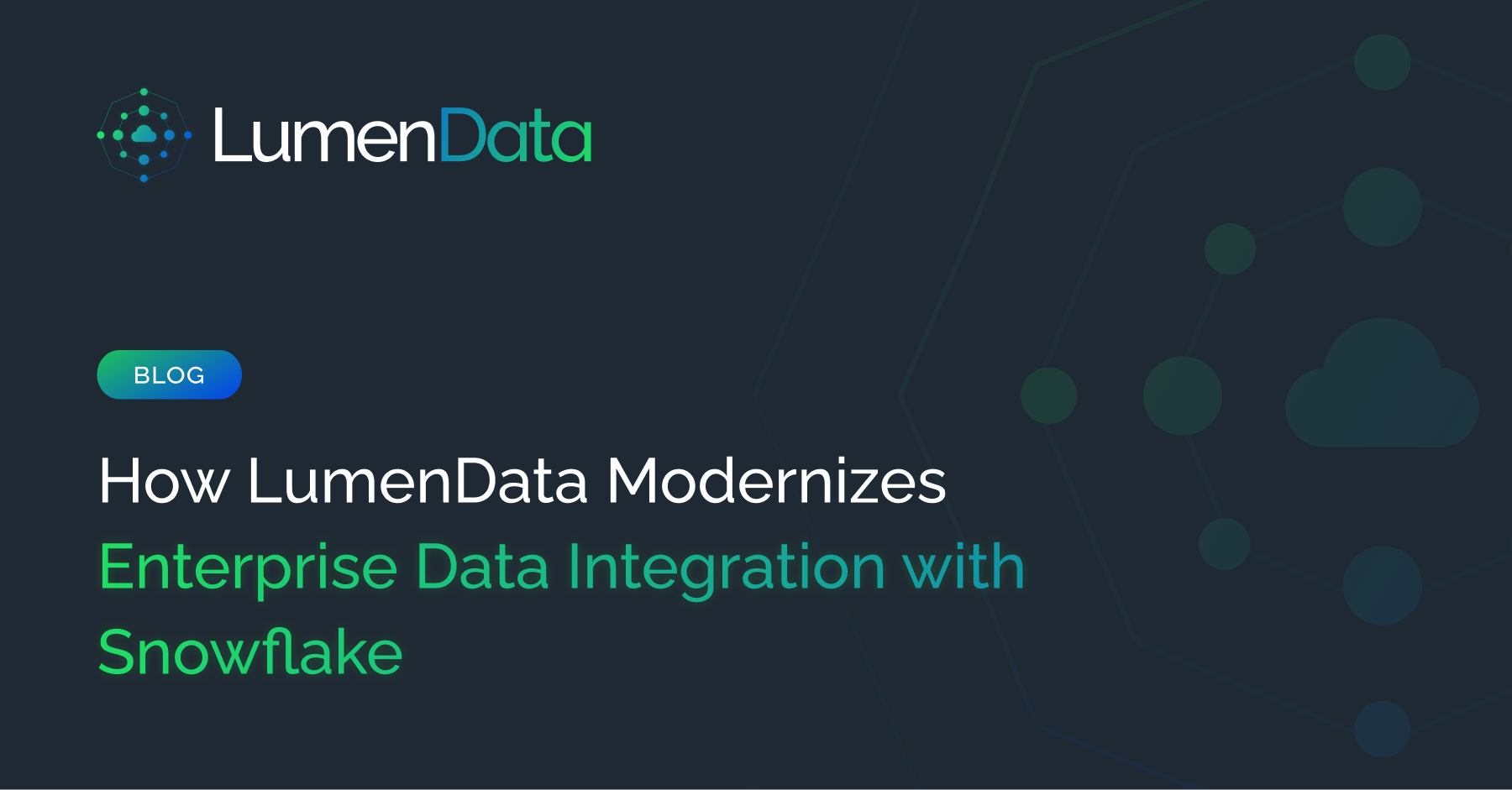 Modern Enterprise Data Integration with Snowflake | LumenData