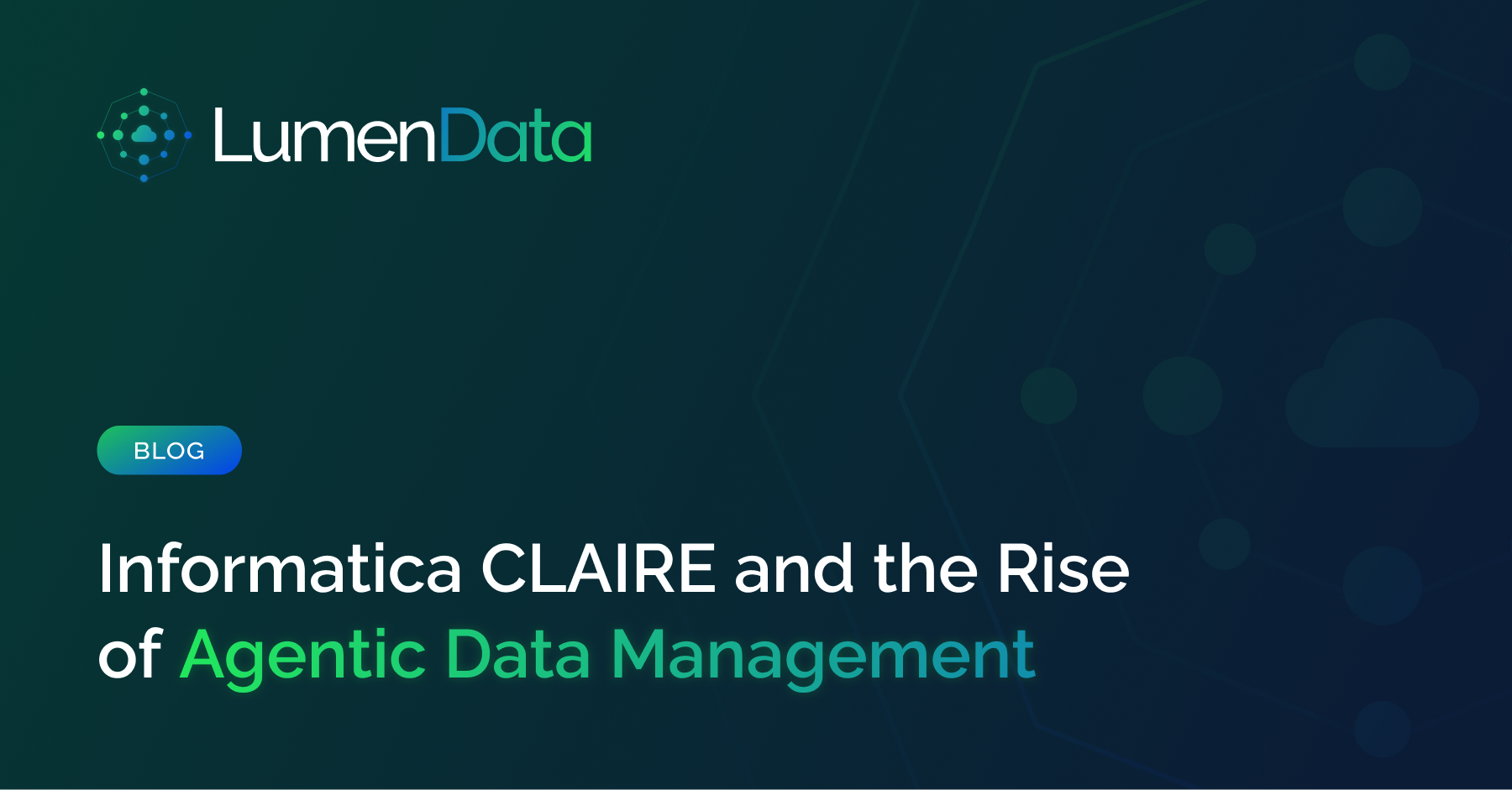 Informatica CLAIRE agents and agentic data management