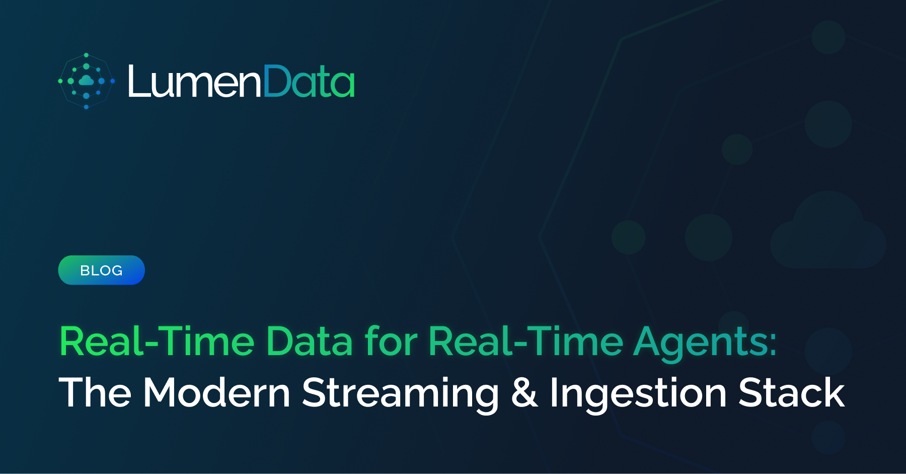 Real-time data ingestion pipeline for AI agents